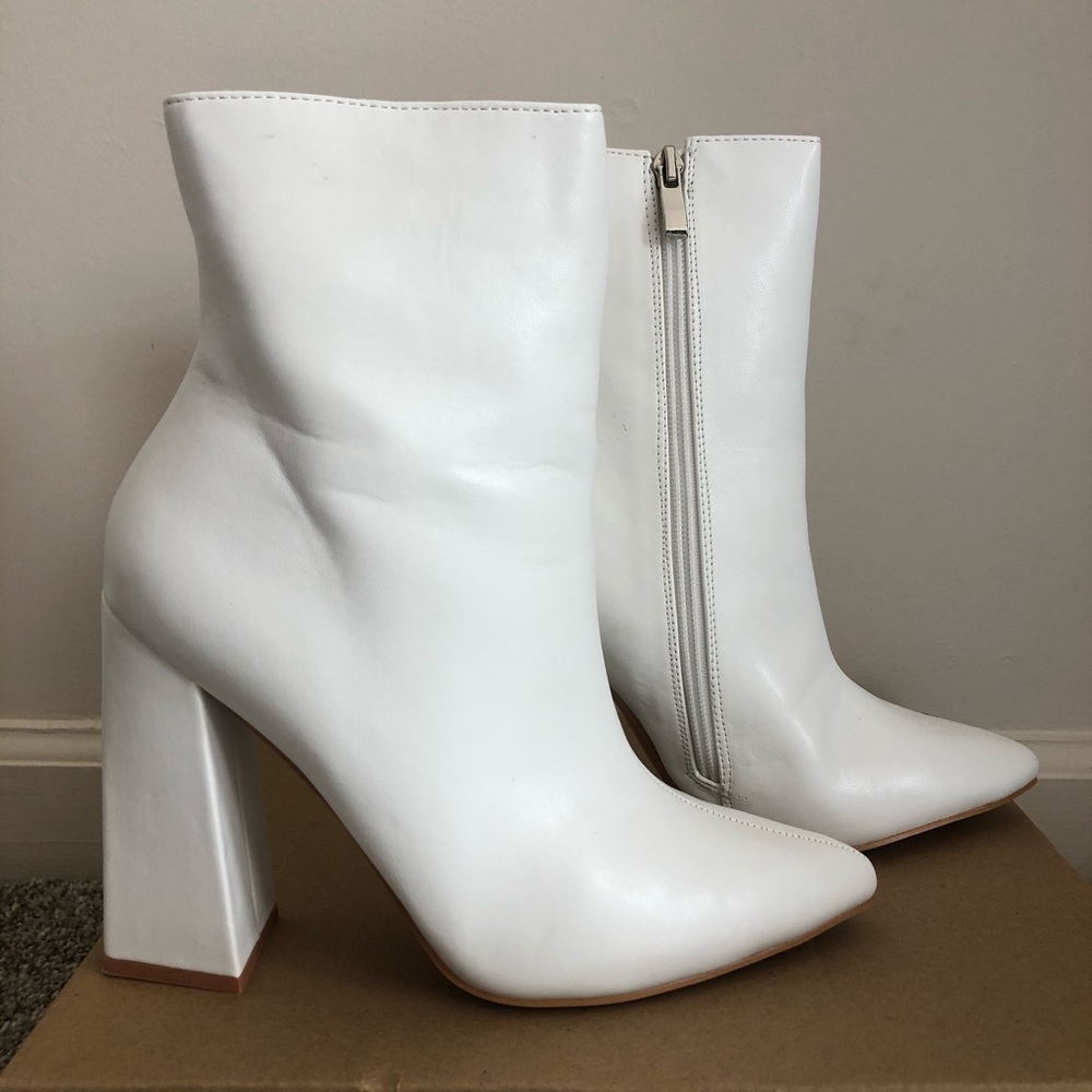 White sock boots